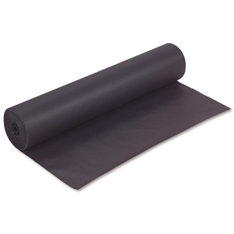 PACON CORPORATION Rainbow Duo-Finish Colored Kraft Paper, 35 lb Wrapping Weight, 36" x 1,000 ft, Black (PAC63300)