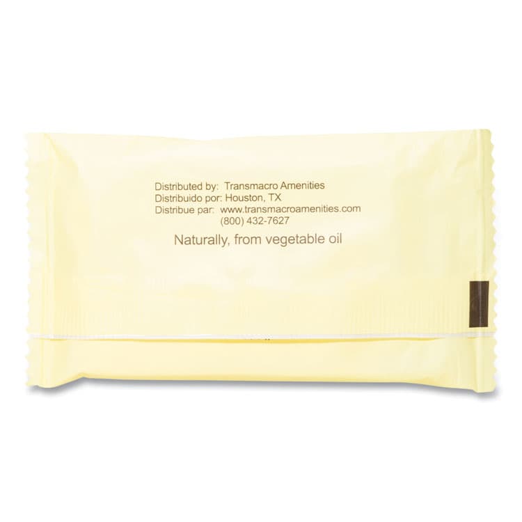 TRANSMACRO AMENITIES Amenity Bar Soap, Pleasant Scent, # 1 1/2, 500/Carton (GTP390150A) thumbnail 3