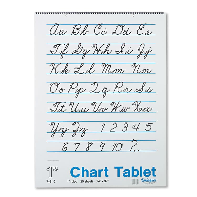 PACON CORPORATION Chart Tablets, Presentation Format (1" Rule), (25) White 24 x 32 Sheets (PAC74610)