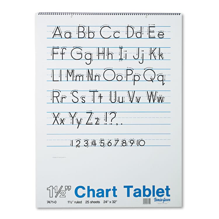 PACON CORPORATION Chart Tablets, Presentation Format (1.5" Rule), (25) White 24 x 32 Sheets (PAC74710)