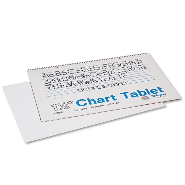 PACON CORPORATION Chart Tablets, Presentation Format (1.5" Rule), (25) White 24 x 16 Sheets (PAC74720)