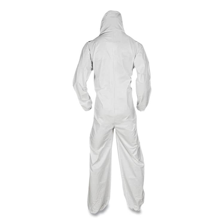 KIMBERLY-CLARK PROFESSIONAL A20 Breathable Particle Protection Coveralls, Elastic Back, Hood and Boots, 4X-Large, White, 20/Carton (ANS49127) thumbnail 2