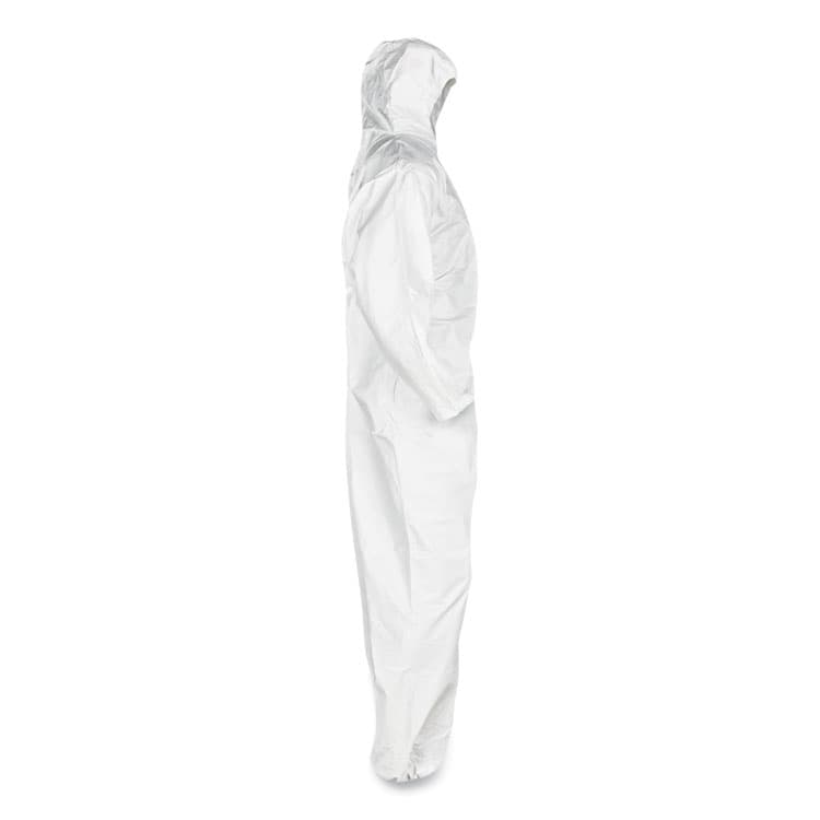KIMBERLY-CLARK PROFESSIONAL A45 Liquid/Particle Protection Surface Prep/Paint Coveralls, Hood, Elastic Wrist/Ankles, 4XL, White, 25/Carton (ANS41509) thumbnail 3
