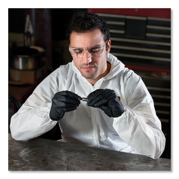 KIMBERLY-CLARK PROFESSIONAL A20 Breathable Particle Protection Coveralls, Elastic Back, Hood and Boots, 4X-Large, White, 20/Carton (ANS49127) thumbnail 3