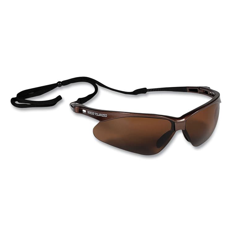 KIMBERLY-CLARK PROFESSIONAL Nemesis Safety Glasses, Brown Half Frame, Polarized Brown Dual Lens, 12/Box (ANS28637) thumbnail 3