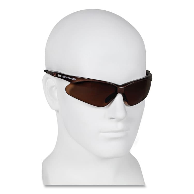 KIMBERLY-CLARK PROFESSIONAL Nemesis Safety Glasses, Brown Half Frame, Polarized Brown Dual Lens, 12/Box (ANS28637) thumbnail 4