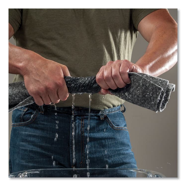 HOSPECO TASKBrand All Sorb Industrial Sorbent Pad, 0.11 gal, 15 x 18, 200/Carton (HOSASSRBP) thumbnail 2