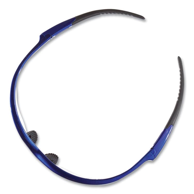 KIMBERLY-CLARK PROFESSIONAL Nemesis Safety Glasses, Metallic Blue Half Frame, Clear Dual Lens, 12/Box (ANS47384) thumbnail 4