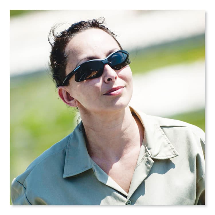 KIMBERLY-CLARK PROFESSIONAL Nemesis Safety Glasses, Black Half Frame, Smoke Dual Lens, 12/Box (ANS38476) thumbnail 3