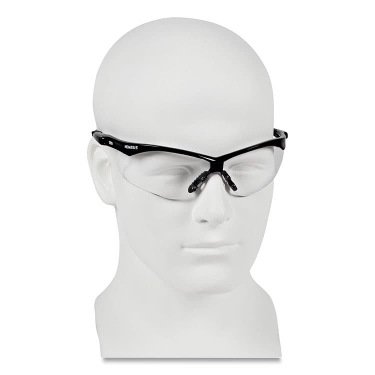 KIMBERLY-CLARK PROFESSIONAL Nemesis CSA Safety Glasses, Black Half Frame, Clear Dual Lens, 12/Box (ANS20378) thumbnail 4