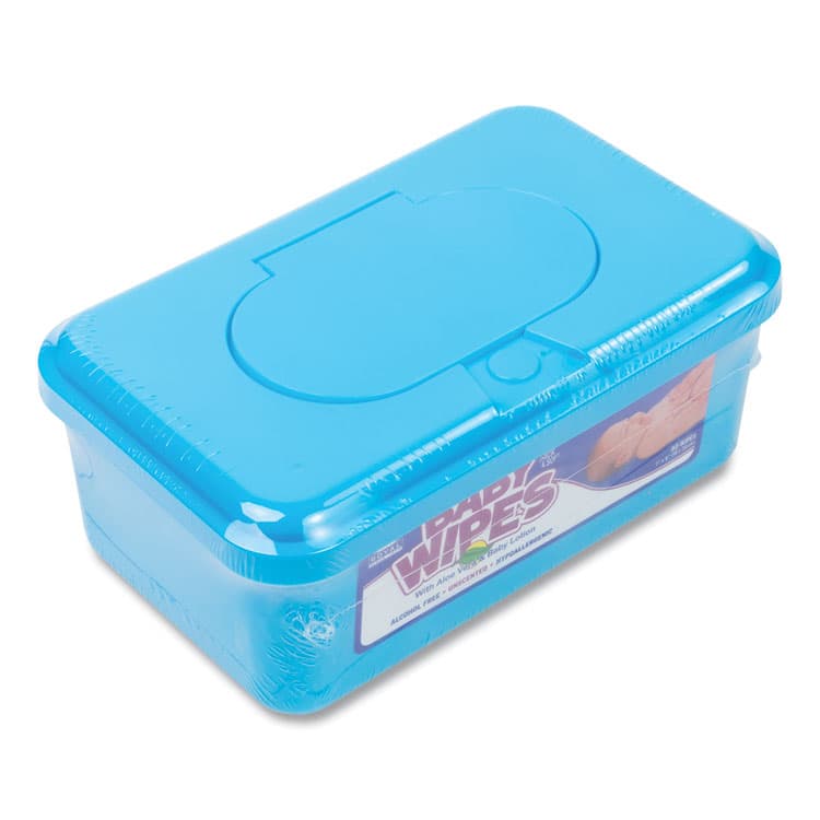 AMERCAREROYAL Baby Wipes Tub, Unscented, White, 80/Tub, 12 Tubs/Carton (RPPRPBWU80) thumbnail 3