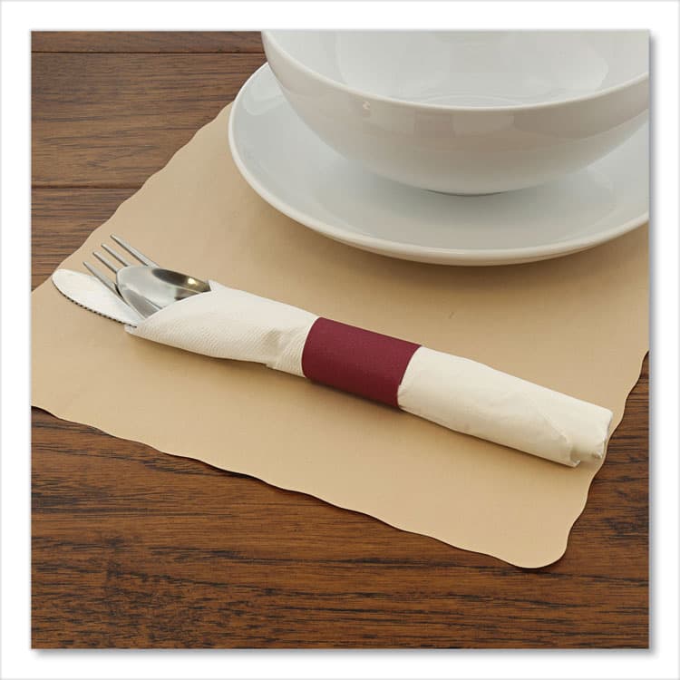 AMERCAREROYAL Napkin Bands, Burgundy, 1.5", 2,500/Pack, 8 Packs/Carton (RPPRNB20MN) thumbnail 4