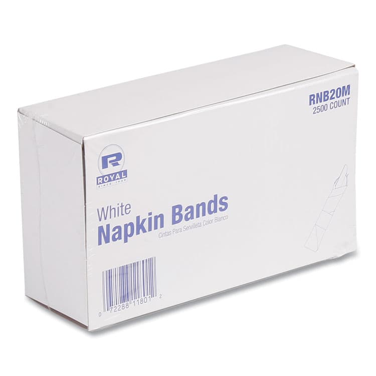 AMERCAREROYAL Napkin Bands, White, 1.5", 20,000/Carton (RPPRNB20M) thumbnail 3