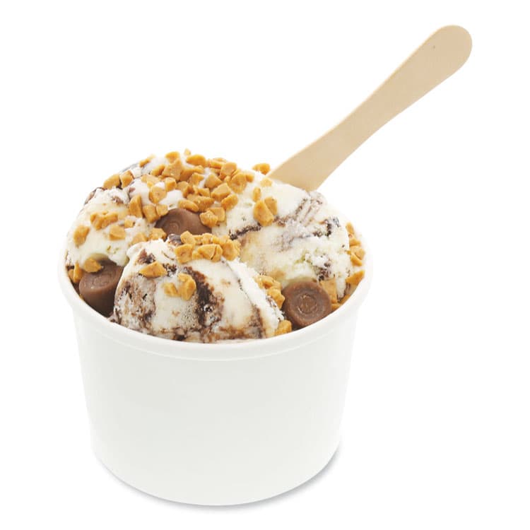 AMERCAREROYAL Wooden Taster Spoons, 3.5", Natural, 1,000/Pack, 10 Pack/Carton (RPPR832) thumbnail 3