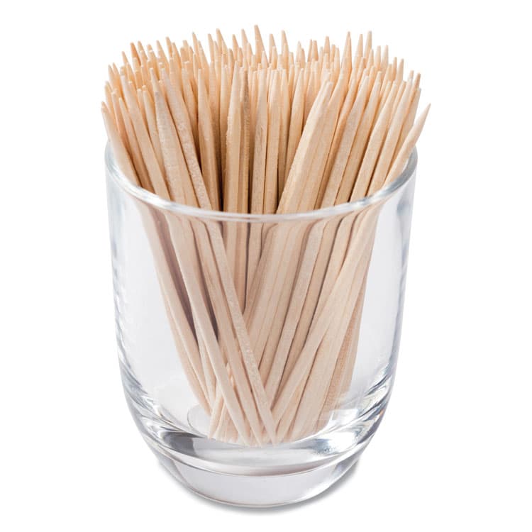 AMERCAREROYAL Square Wood Toothpicks, 2.75", Natural, 800/Box, 24 Boxes/Carton (RPPR820SQ) thumbnail 3