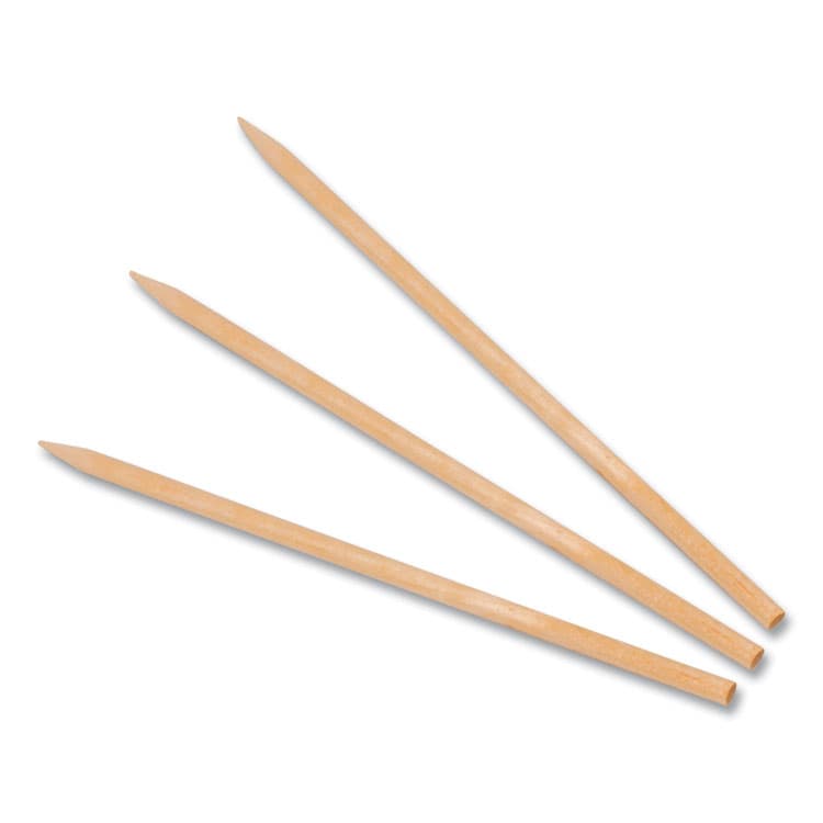 AMERCAREROYAL Wooden Skewers, 4.5", White, 10,000/Carton (RPPR815) thumbnail 4