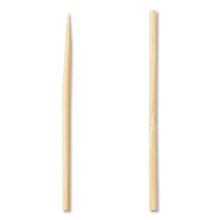 AMERCAREROYAL Bamboo Skewers, Paper, 6", Natural, 100/Pack (RPPR806) thumbnail 2