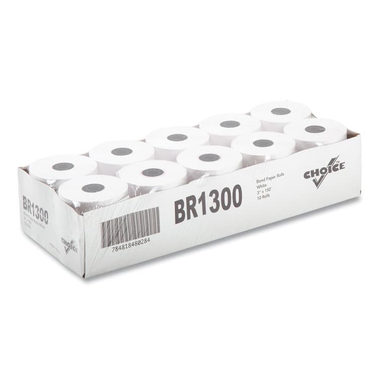 AMERCAREROYAL Register Rolls, 3" x 150 ft, White, 30/Carton (RPPBR1300) thumbnail 4