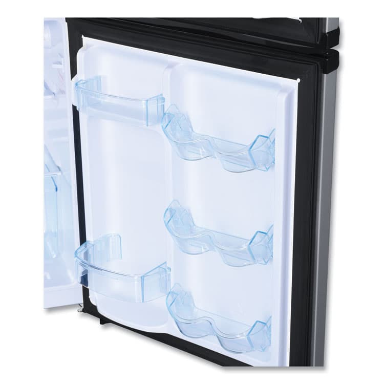 AVANTI Counter-Height 3.1 Cu. Ft. Two-Door Refrigerator/Freezer, Black/Stainless Steel (AVARA31B3S) thumbnail 4