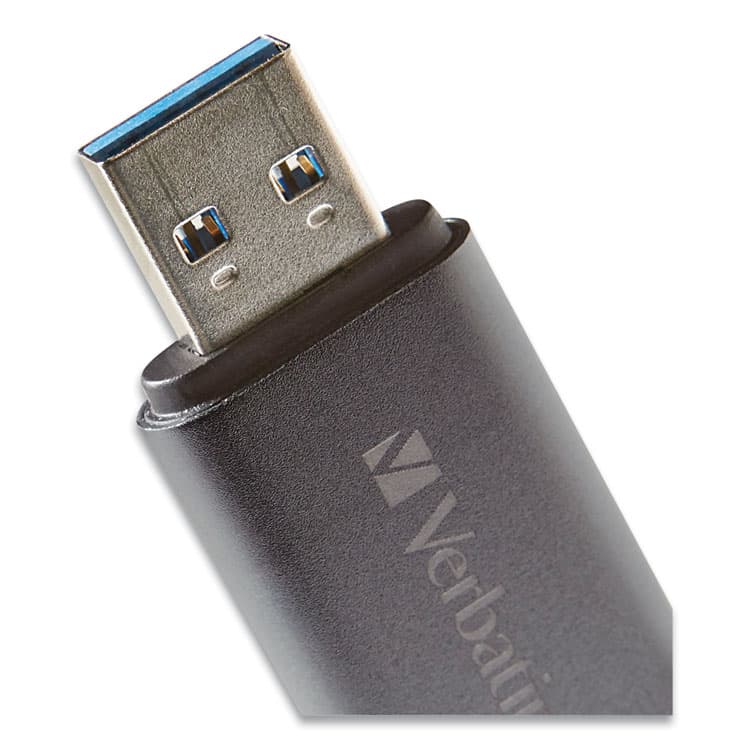 VERBATIM CORPORATION Store 'n' Go Dual USB 3.0 Flash Drive for Apple Lightning Devices, 64 GB, Graphite (VER49301) thumbnail 4