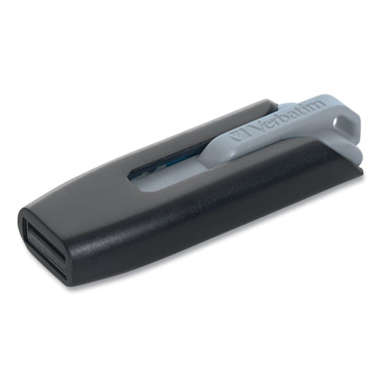 VERBATIM CORPORATION Store 'n' Go V3 USB 3.0 Drive, 256 GB, Black/Gray (VER49168) thumbnail 2