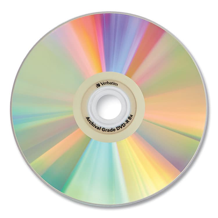VERBATIM CORPORATION UltraLife Gold Archival Grade DVD-R, 4.7 GB, 16x, Spindle, Gold, 50/Pack (VER95355) thumbnail 3