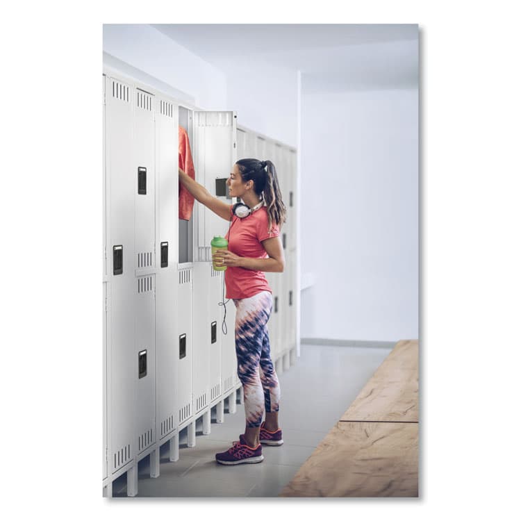 TENNSCO Double Tier Locker with Legs, Triple Stack, 36w x 18d x 78h, Medium Gray (TNNDTS1218363MG) thumbnail 2