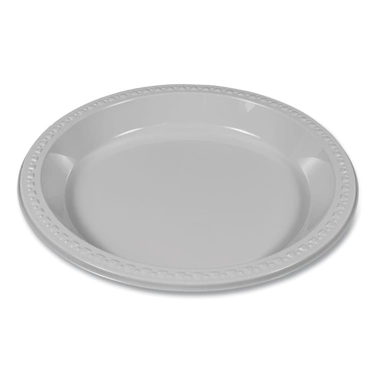 TABLEMATE PRODUCTS, CO. Plastic Dinnerware, Plates, 10.25" dia, White, 125/Pack (TBLTM10644WH) thumbnail 2