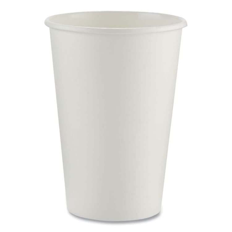 DIXIE FOOD SERVICE Paper Hot Cups, 16 oz, White, 50/Sleeve, 20 Sleeves/Carton (DXE2346W)