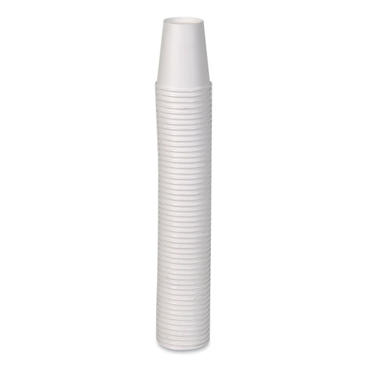DIXIE FOOD SERVICE Paper Hot Cups, 10 oz, White, 50/Sleeve, 20 Sleeves/Carton (DXE2340W) thumbnail 2