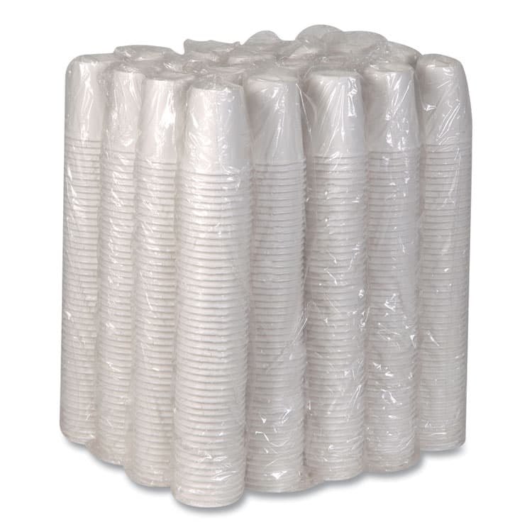 DIXIE FOOD SERVICE Paper Hot Cups, 10 oz, White, 50/Sleeve, 20 Sleeves/Carton (DXE2340W) thumbnail 3
