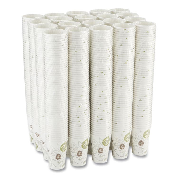 DIXIE FOOD SERVICE Pathways Paper Hot Cups, 16 oz, White/Brown, 50/Sleeve, 20 Sleeves/Carton (DXE2346PATH) thumbnail 3