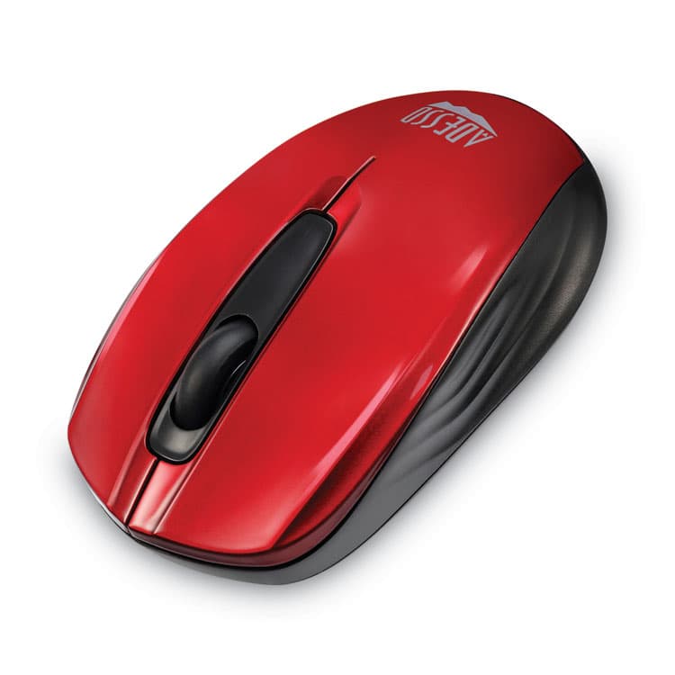 ADESSO iMouse S50 Wireless Mini Mouse, 2.4 GHz Frequency/33 ft Wireless Range, Left/Right Hand Use, Red (ADEIMOUSES50R) thumbnail 4