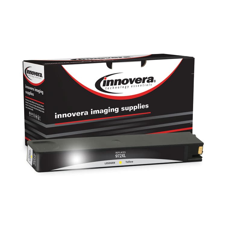 INNOVERA Remanufactured Yellow High-Yield Ink, Replacement for 972XL (L0S04AN), 7,000 Page-Yield (IVRL0S04AN)