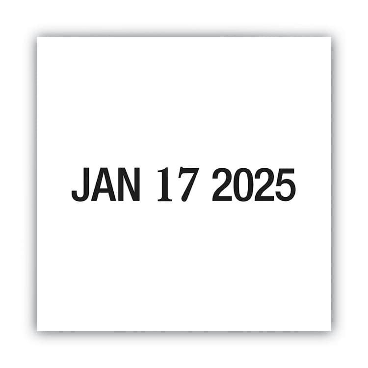 CONSOLIDATED STAMP Economy Dater, Self-Inking, Black (COS010129) thumbnail 3