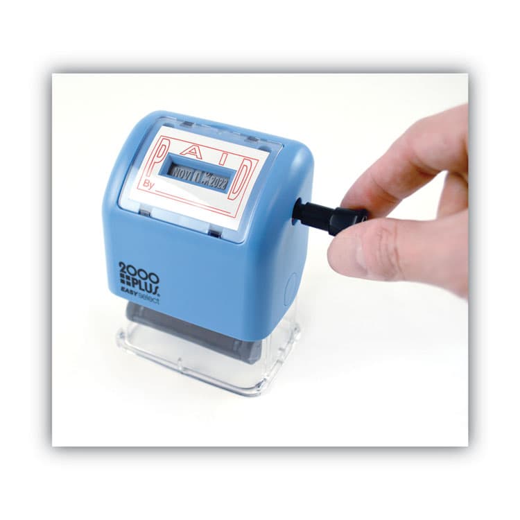 CONSOLIDATED STAMP ES Dater, PAID + Date, 1 x 1.81, Red (COS011093) thumbnail 4