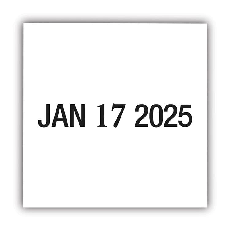 CONSOLIDATED STAMP Self-Inking Heavy-Duty Line Dater, 5 Years, 1.25" x 0.63", Black Ink (COS011200) thumbnail 3