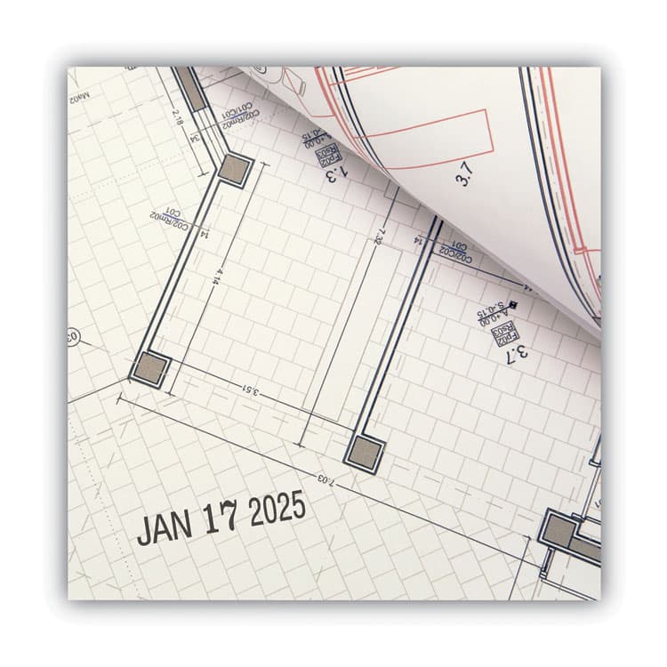 CONSOLIDATED STAMP Self-Inking Heavy-Duty Line Dater, 5 Years, 1.25" x 0.63", Black Ink (COS011200) thumbnail 4