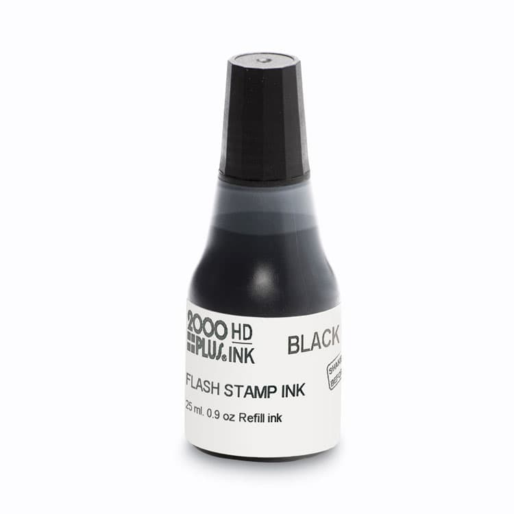 CONSOLIDATED STAMP Pre-Ink High Definition Refill Ink, 0.9 oz. Bottle, Black (COS033957)