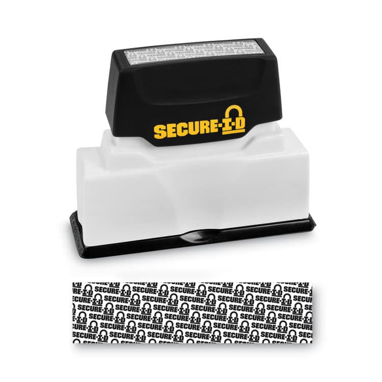 CONSOLIDATED STAMP Secure-I-D Security Stamp, Obscures Area 2.5 x 0.31, Black (COS034590) thumbnail 3
