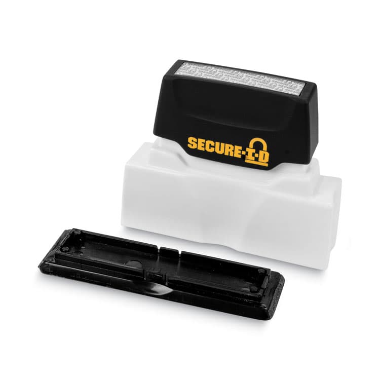 CONSOLIDATED STAMP Secure-I-D Security Stamp, Obscures Area 2.5 x 0.31, Black (COS034590) thumbnail 4