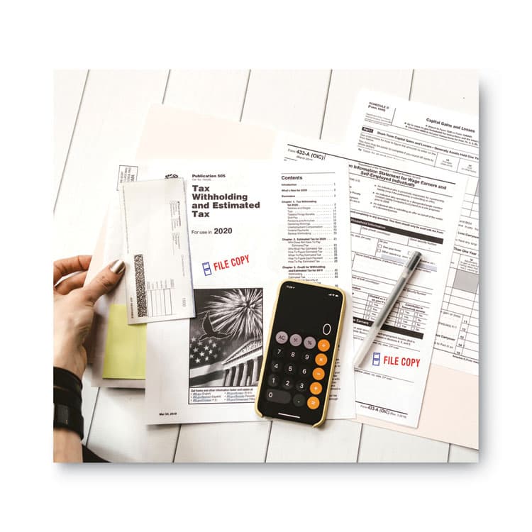 CONSOLIDATED STAMP Pre-Inked Shutter Stamp, Red/Blue, FILE COPY, 1.63 x 0.5 (COS035524) thumbnail 4