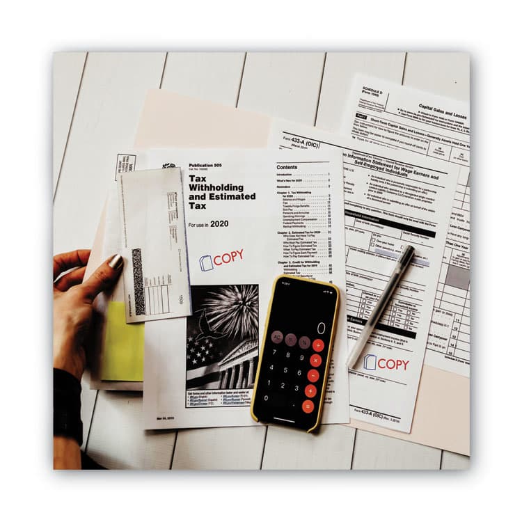 CONSOLIDATED STAMP Pre-Inked Shutter Stamp, Red/Blue, COPY, 1.63 x 0.5 (COS035532) thumbnail 4