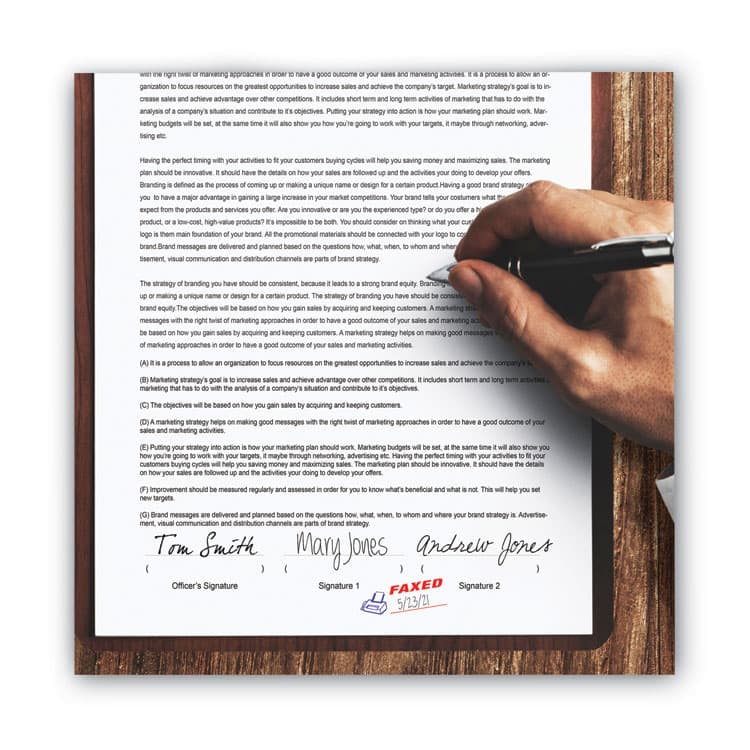 CONSOLIDATED STAMP Pre-Inked Shutter Stamp, Red/Blue, FAXED, 1.63 x 0.5 (COS035533) thumbnail 4