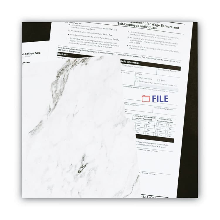 CONSOLIDATED STAMP Pre-Inked Shutter Stamp, Red/Blue, FILE, 1.63 x 0.5 (COS035534) thumbnail 4