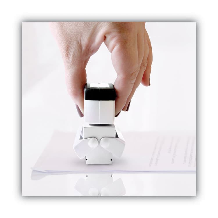 CONSOLIDATED STAMP Pre-Inked Shutter Stamp, Blue, ENTERED, 1.63 x 0.5 (COS035573) thumbnail 4