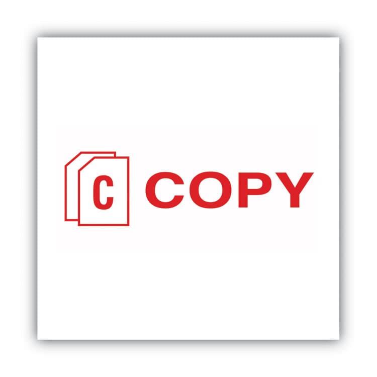 CONSOLIDATED STAMP Pre-Inked Shutter Stamp, Red, COPY, 1.63 x 0.5 (COS035594) thumbnail 3
