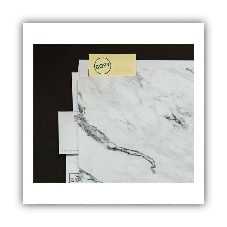 CONSOLIDATED STAMP Pre-Inked Round Stamp, COPY, 0.63" dia, Blue (COS035653) thumbnail 4