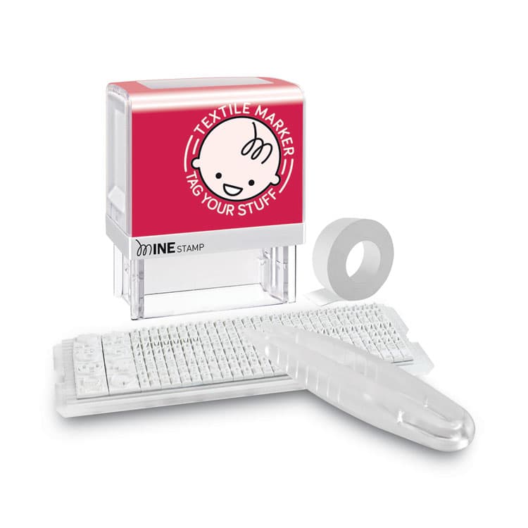 CONSOLIDATED STAMP MINE Textile Stamp, 1.5" x 1.5", Black (COS039605) thumbnail 2