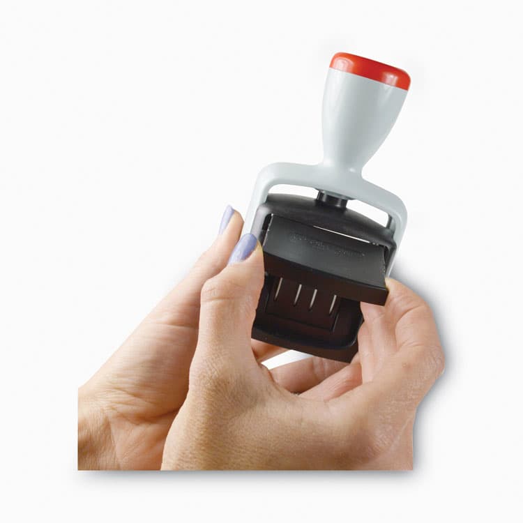 CONSOLIDATED STAMP Replacement Ink Pad for 2000 PLUS Two-Color Word Daters, Blue/Red (COS061961) thumbnail 3